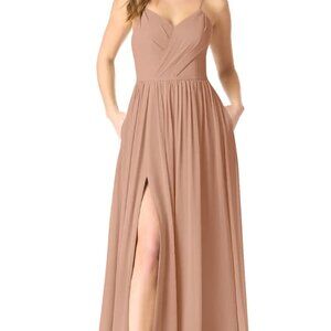 Azazie Cora Bridesmaid Dress in Champagne Rose